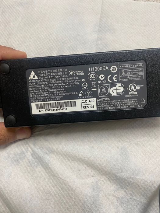 Carregador / Transformador Delta Electronics 12V 7.5A (90W) – Original