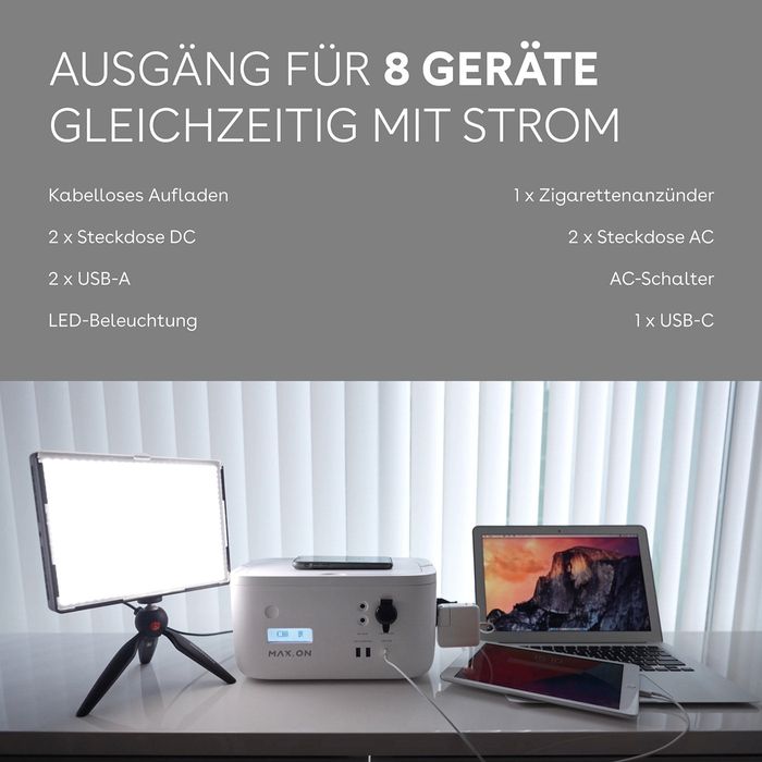 Портативная электростанция MAX.ON PowerStation AR500 473Wh