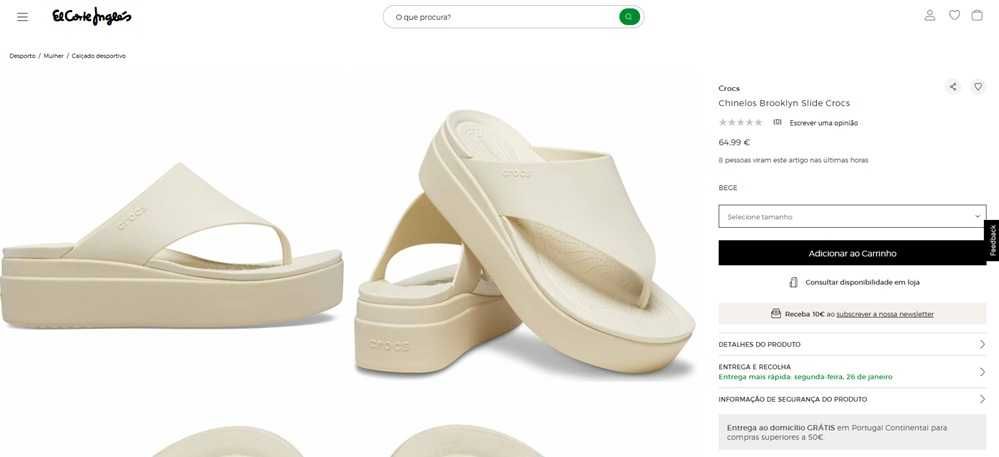 Crocs Brooklyn flip sandalias mulher tam 37,5 (134)