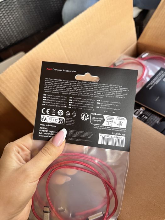 Audi USB Type-C charging cable set