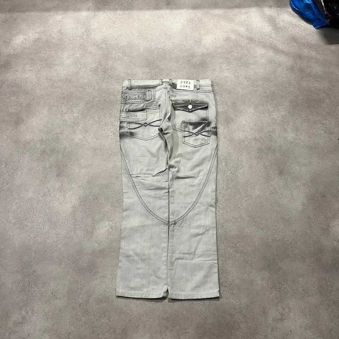 Jeansy Spodnie Y2K Pocket Denim Pants Retro Coquette