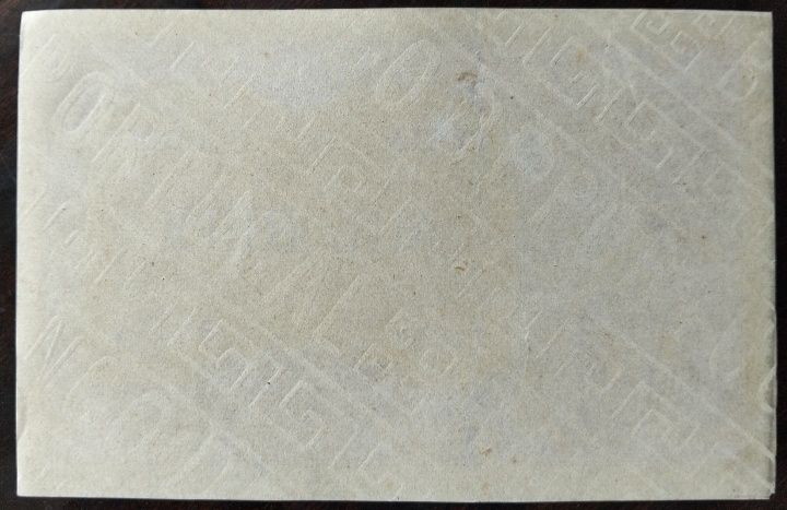 Nota 1000 Réis 1910 Prova Uniface Estado Bela