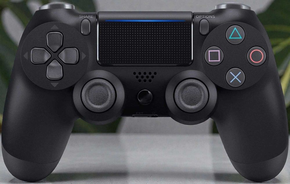 Джойстик контроллер чорний для PS4 і ПК, Bluetooth, вібрація, USB