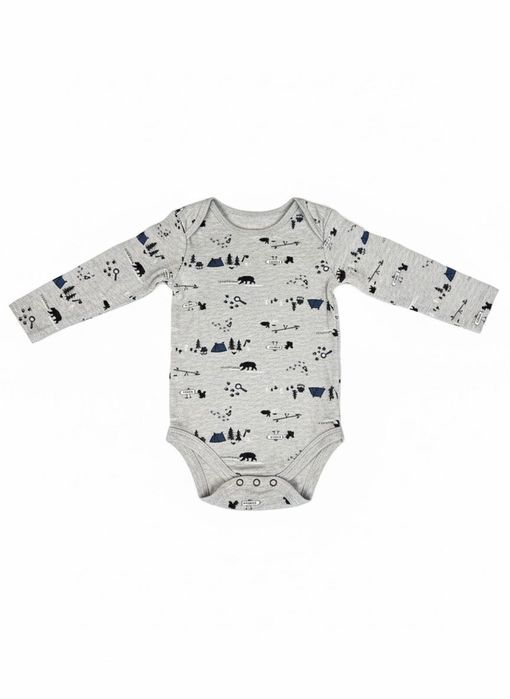 " 100% body niemowlęce leśny wzór miś kemping r. 56 " wygodne