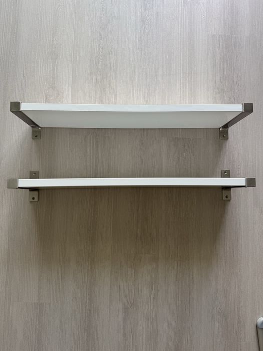 Prateleiras IKEA Brancas + Inox