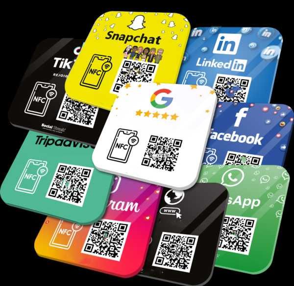 Placa acrílica com NFC e QR CODE