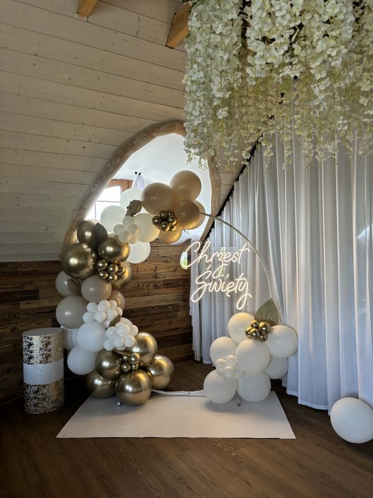 Ścianki balonowe  Chrzest • Komunia • Baby Shower • Roczek • Urodziny