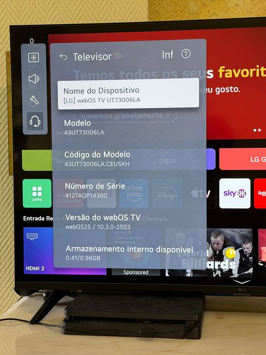 Televisão smart tv 43