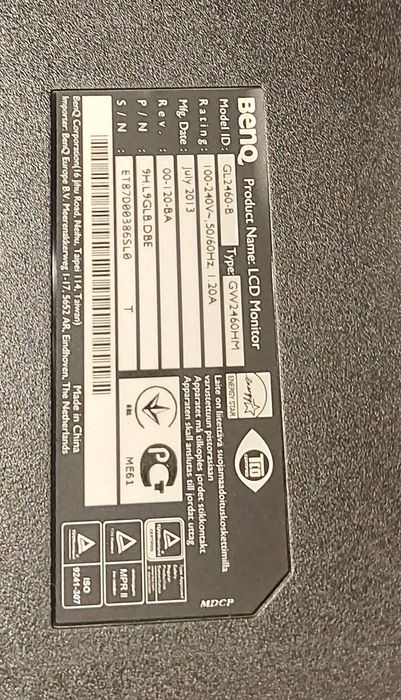 Monitor Benq GL2460-B