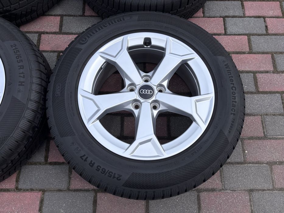 Koła zimowe Audi Q3 83A 5x112 6,5Jx17 ET38 215/65 R17 Continental VW Skoda