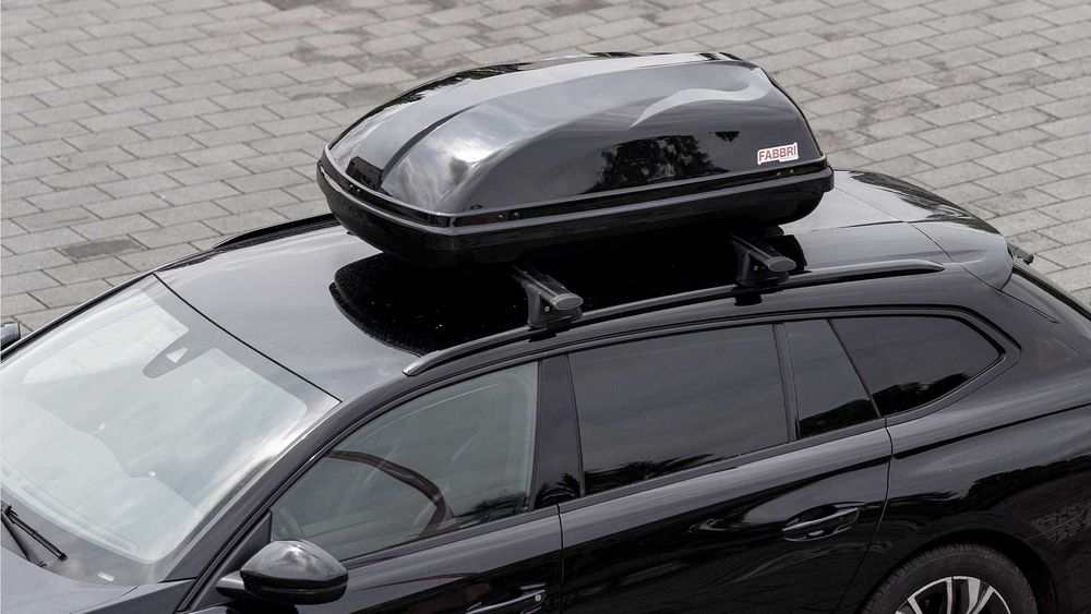 Solidny box dachowy Fabbri Car BOX 340 75kg!!! czarny połysk NOWOŚĆ!