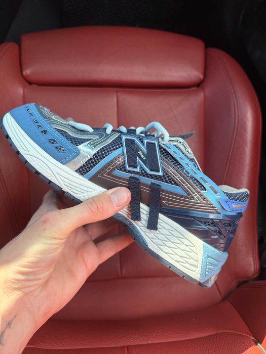 БЕЗ ПЕРЕДОПЛАТИ) New Balance 1906a Navy Blue Silver нью беленс 1906 сині сріблясті літні кросівки сітка