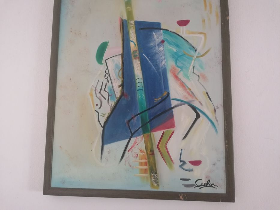 Pintura sobre tela de autor.