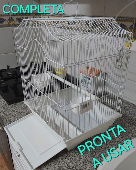 GAIOLA PRONTA A USAR,AVES PEQUENO PORTE. Casa,Varanda,Quarto,Cozinha.