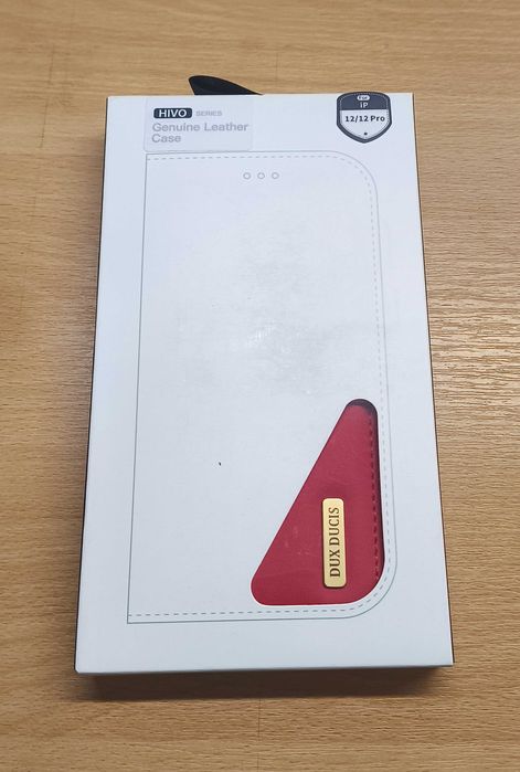 Etui z klapką do Apple iPhone 12 /12 Pro czerwony case futerał [2400]