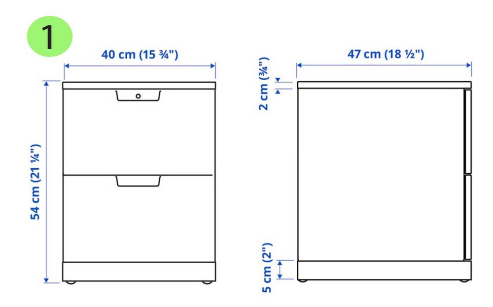 Cómodas - gama NORDLI - Ikea