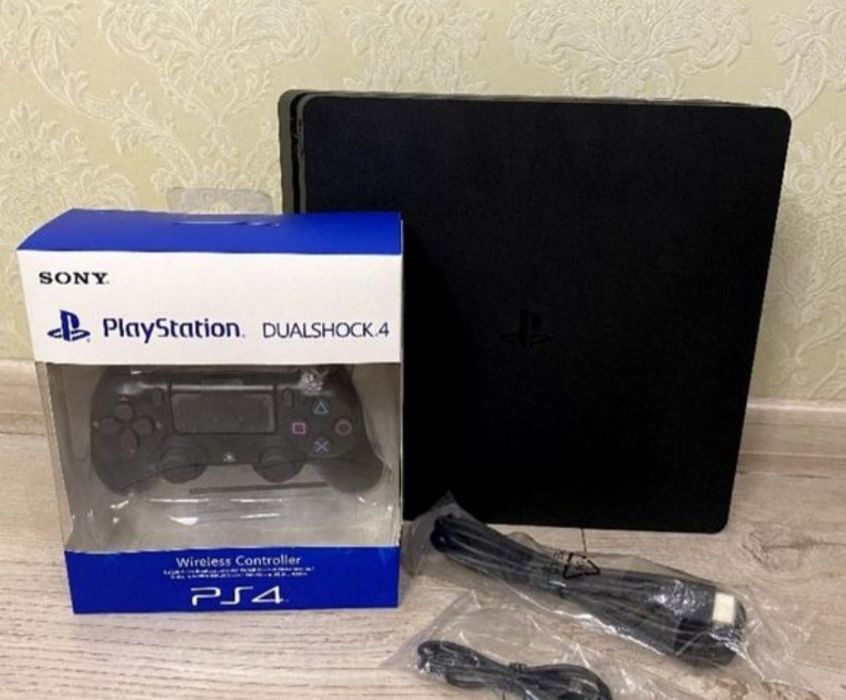 Магазин! Игровая консоль Playstation 4 Slim 500 GB + 60 игр + 6 месяцев Гаранти