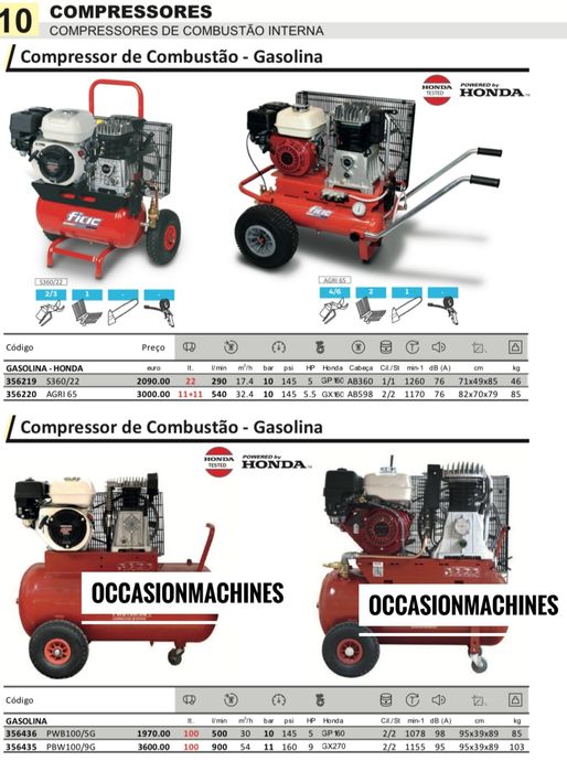 Compressor de combustao- gasolina