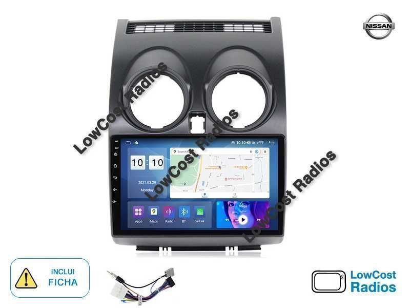 *(NOVO) Rádio 2DIN 9" Nissan QASHQAI J10 (2006 a 2014) • Android 15 | CARPLAY • ANDROID AUTO