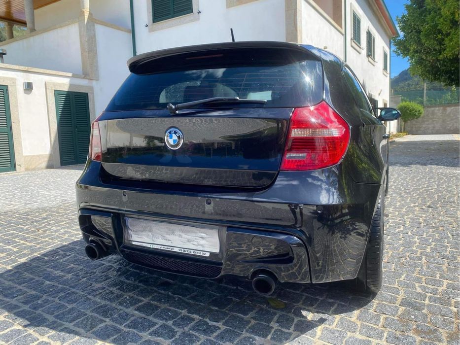 SPOILER DIFUSOR DE ESCAPE  PALA ABA AVENTAL BMW SÉRIE 1 E81 3 PORTAS E87 5 PORTAS LOOK 135I  M PERFORMANCE