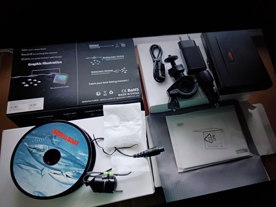 Подводная цветная видеокамера Lucky FL180AR, запись видео, фото