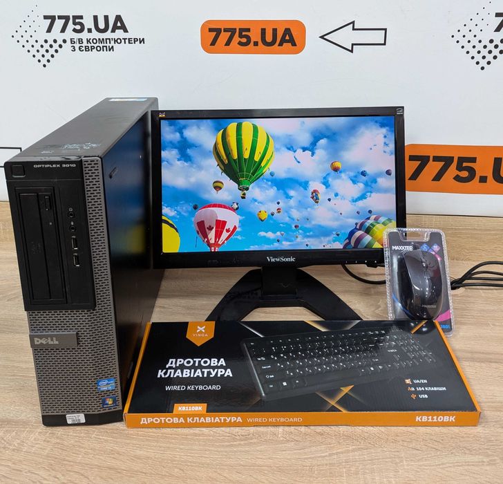 офісний: ПК i5-3470, 8, 120 + Монітор 19" 1366x768 LED + периферія