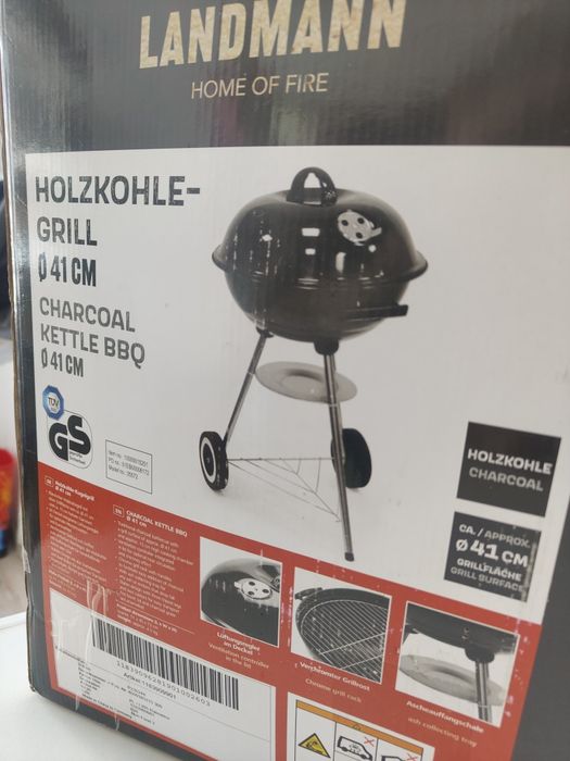 Nowy Grill Landmann 41 cm oryginał nieotwierany komplet barbecue