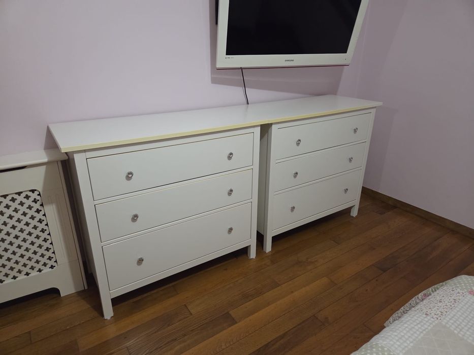 Vendo 2 cómodas brancas IKEA HEMNES – 3 gavetas