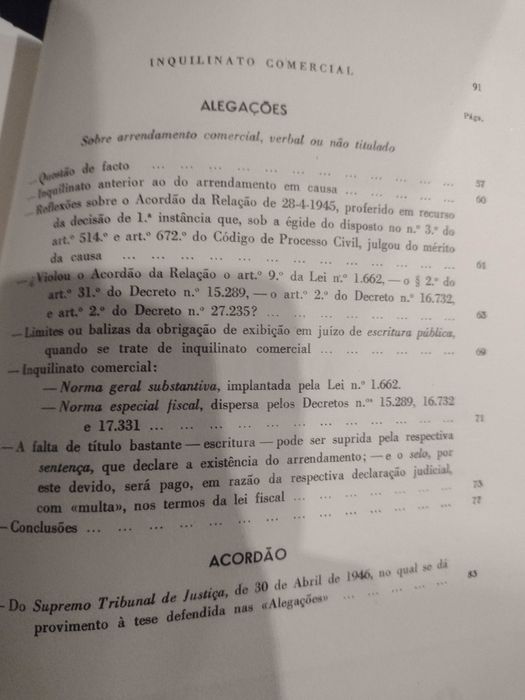 Trabalhos Forenses Vol 1 Inquilinato Comercial 1946 Humberto Pelágio