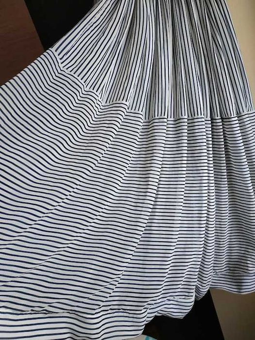 Полосатая шифоновая юбка