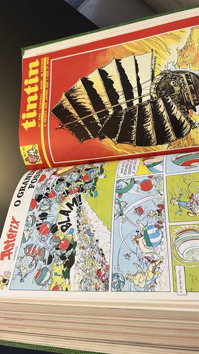 Colecão de revistas tintin encadernadas