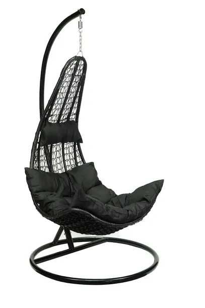 Nowy fotel wiszący  poduszki jasnoszare