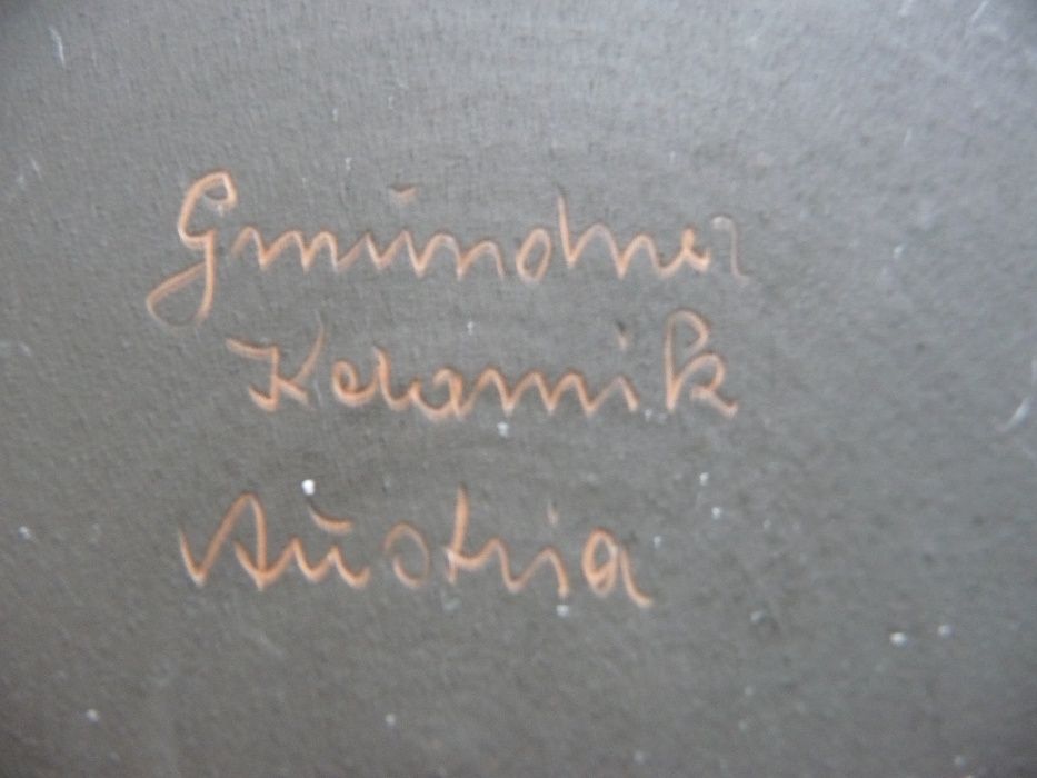 Zabytkowy półmisek ceramiczny, ręczna robota.