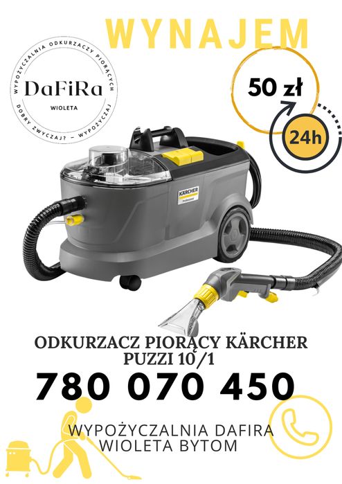 Wynajem wypożyczalnia odkurzacz Kärcher parownica myjka Katowice