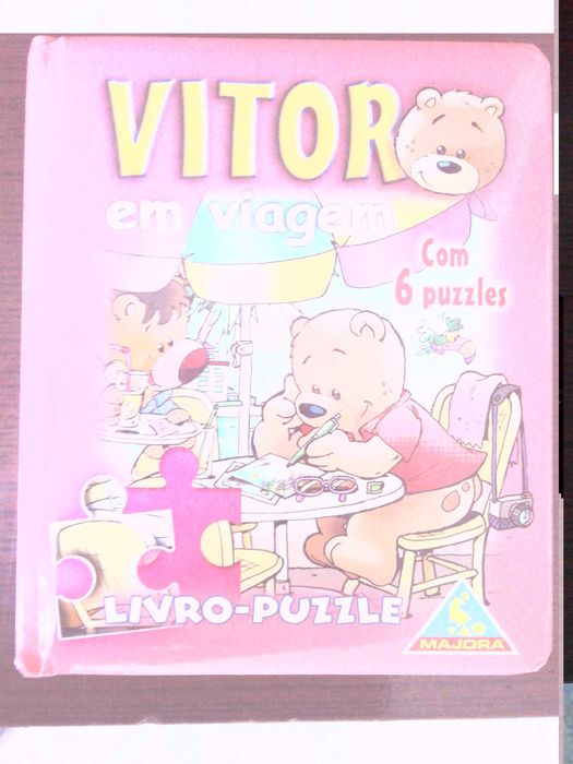 Livros Puzzle da coleção As aventuras de Vitor.