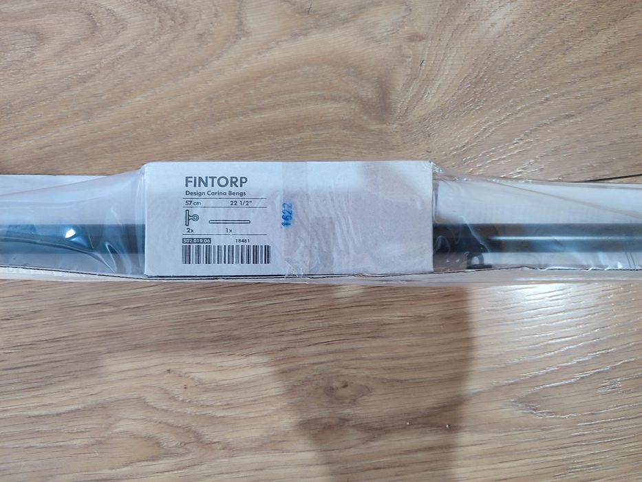 Calha metal preto IKEA fintorp
