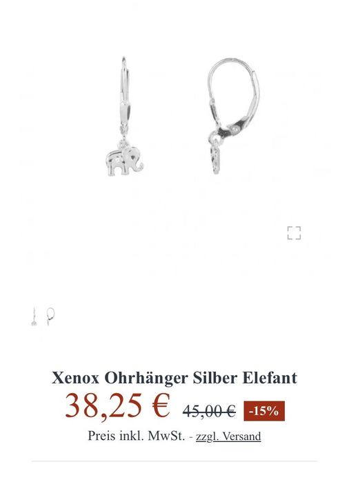 Срібні дитячі сережки Xenox, срібло, цирконій