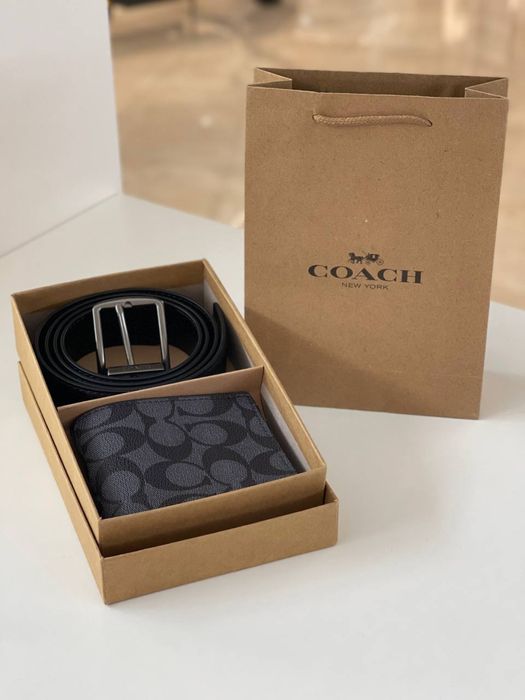 Набір гаманець та ремінь Coach