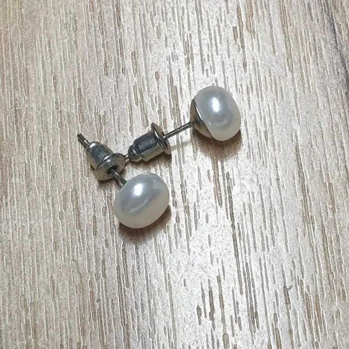 Серьги-гвоздики жемчужины Stainless steel 316L