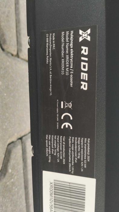 Hulajnoga elektryczna xrider M10