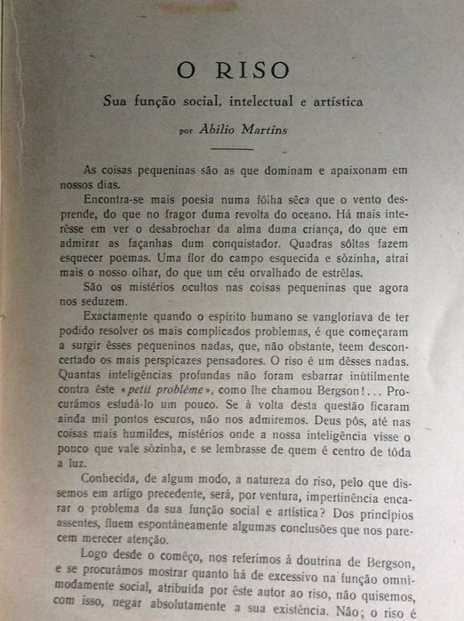 Brotéria. Revista contemporânea. de cultura,1932. Ver sumário.