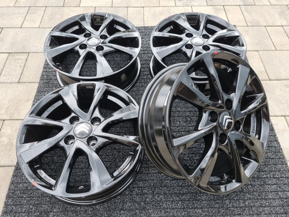 Citroen C1 15" felgi alumniowe 4x100 alufelgi czarny połysk