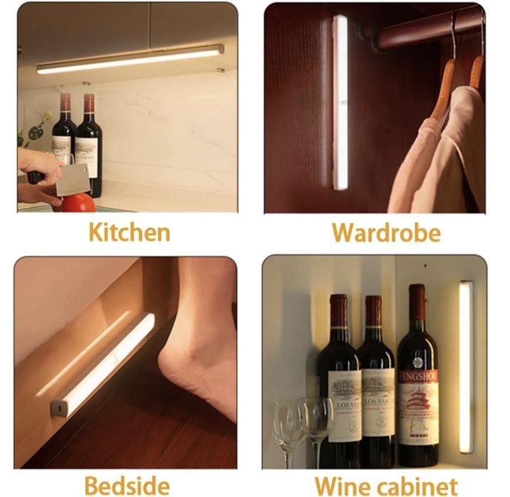 Luz led com sensor de movimento sem fio 50cm425700324415252483
