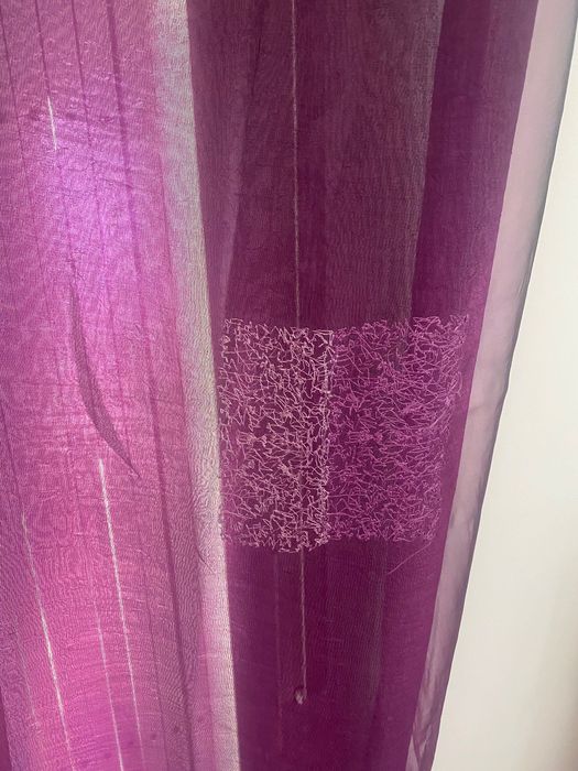 Cortinados em organza e cetim
