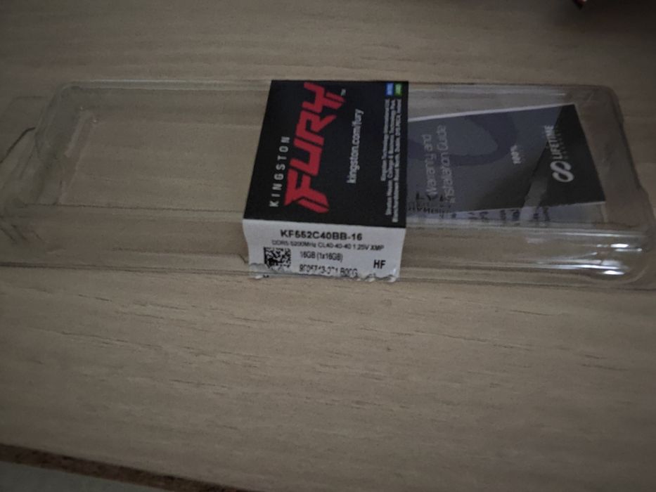Оперативна пам'ять  Kingstone KF552C40BB-16 планка DDR5 на 16Gb