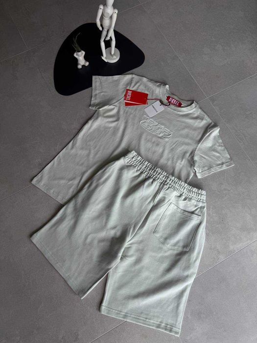Літній костюм  футболка  шорти  Diesel Light Green