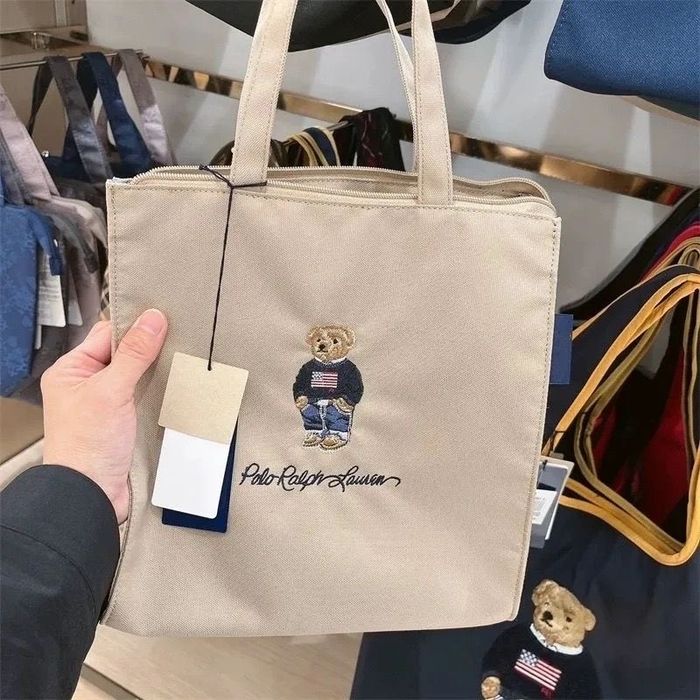 Сумка міні шопер Polo Ralph Lauren бежева