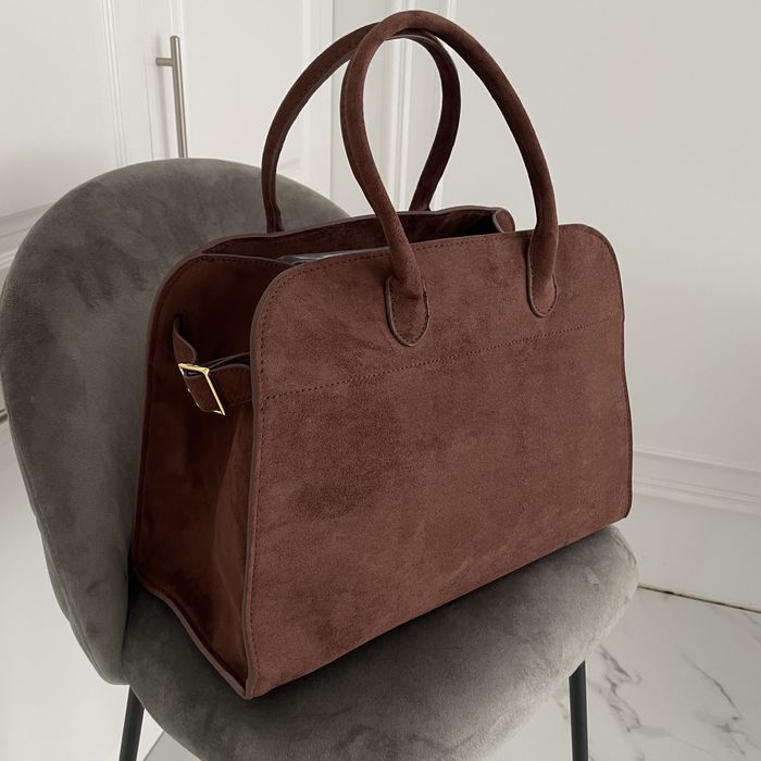 Сумка The Row коричнева Роу замшева