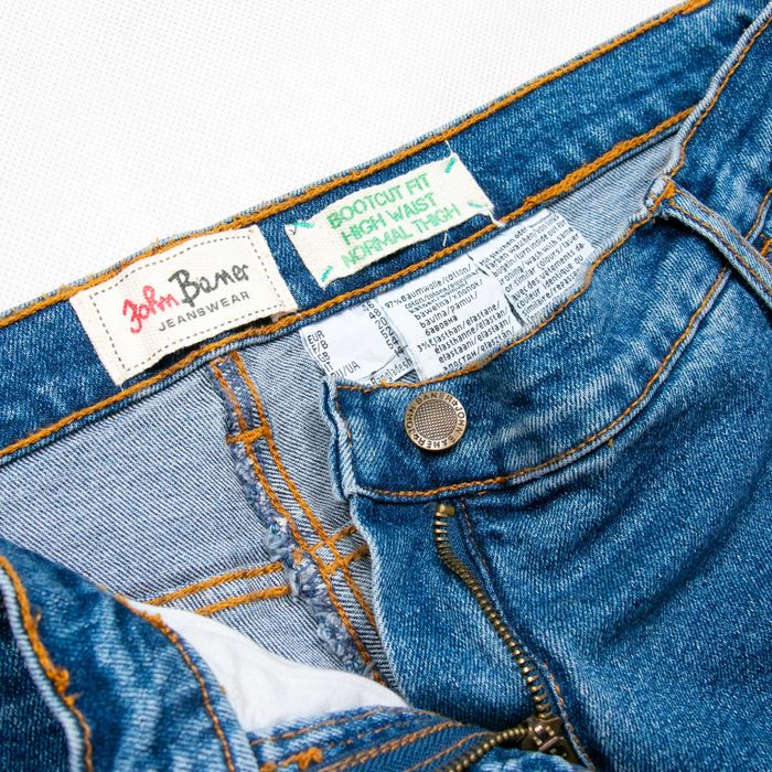 John Baner bootcut spodnie jeansowe z haftem 48eu/4XL dzwony