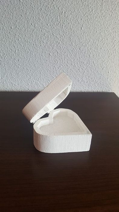 Pudełko na obrączki, szkatułka, pudełko serduszko